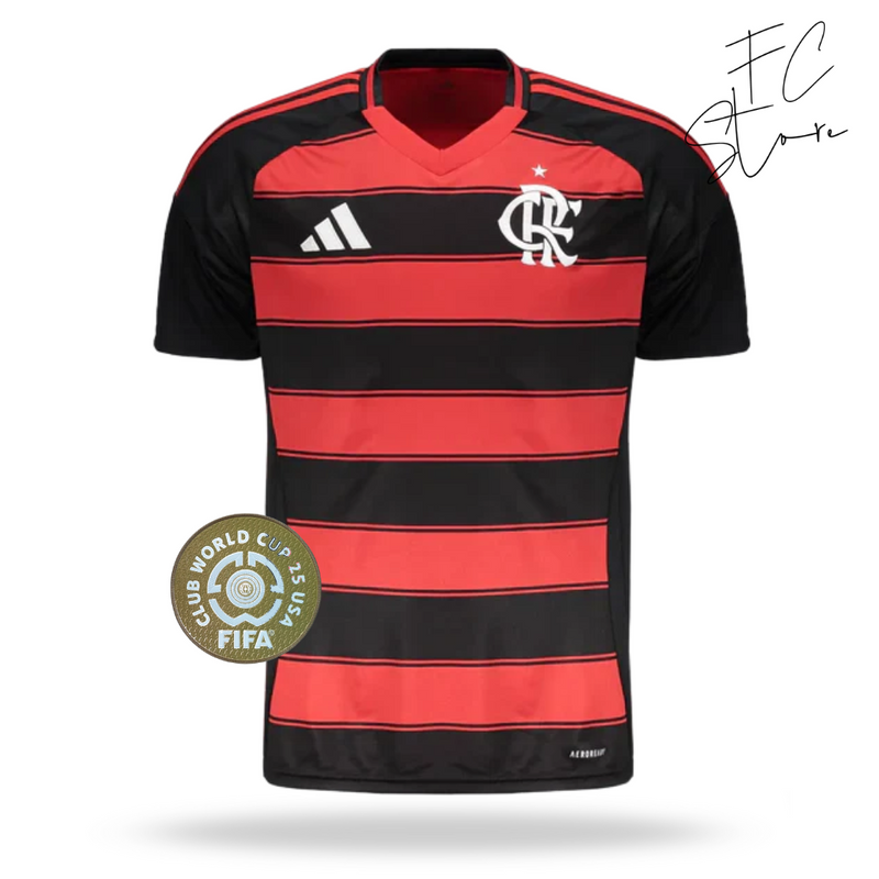 Camisa Flamengo 25/26 I Home - Versão Torcedor + Patch Mundial